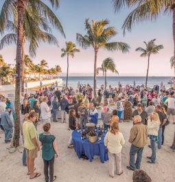 key west crowd on beach