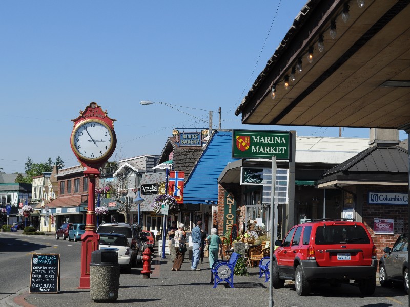 Front Street, downtown Poulsbo, Washington