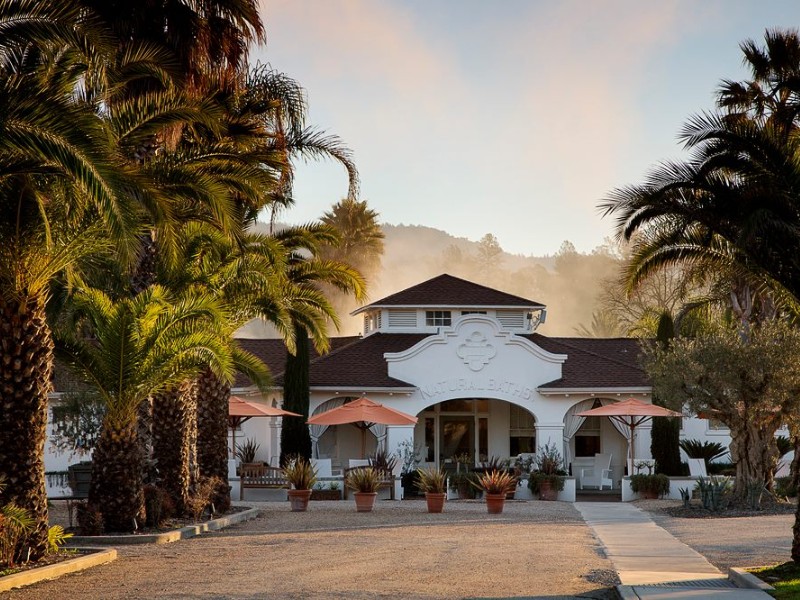 entrance to Indian Springs Resort and Spa