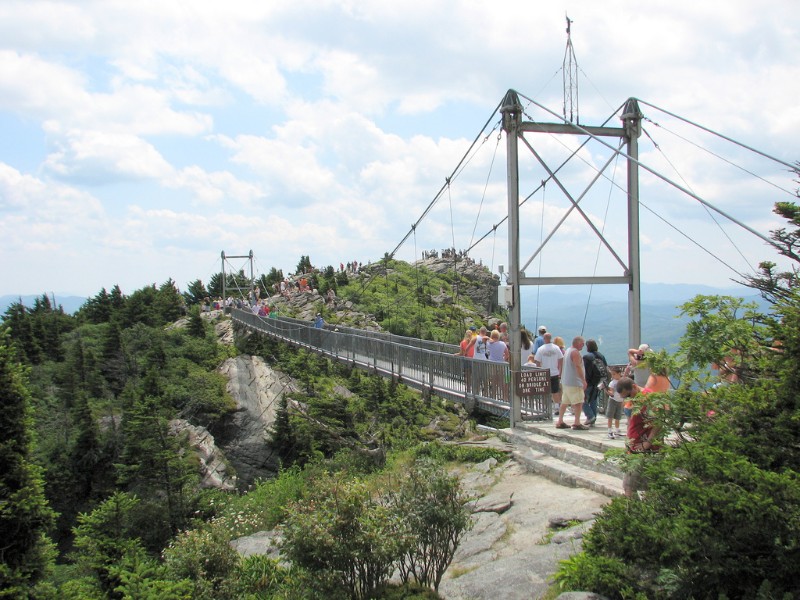 Mile High Swinging Bridge on Grandfather Mountain