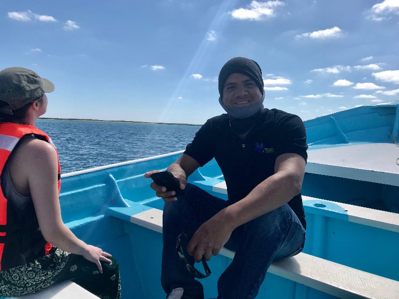 Jahaziel of Baja Sur Tours on gray whale excursion