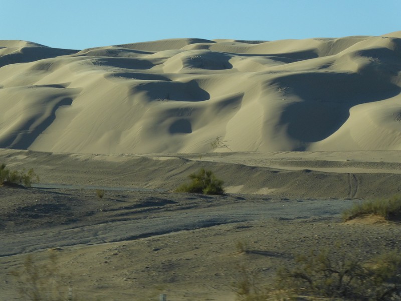 Winter day at the Imperial Sand Dunes, Yuma, Arizona