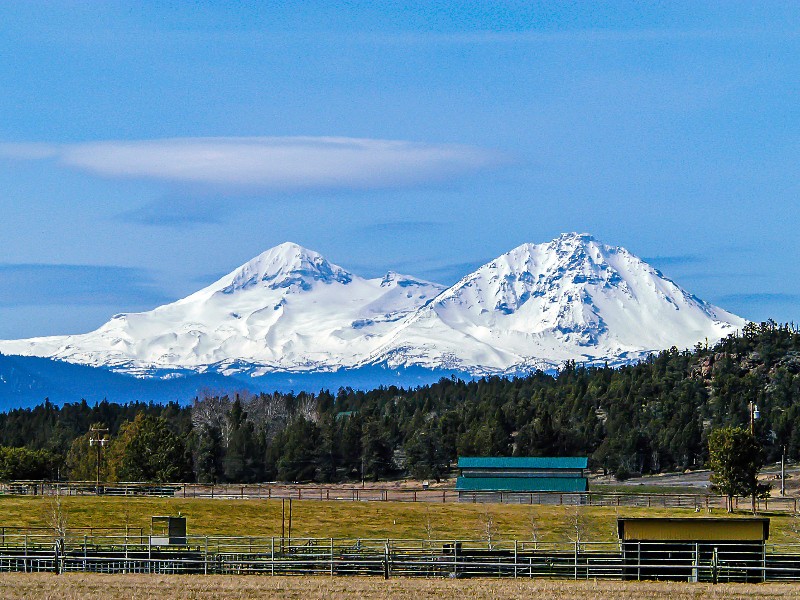 Three Sisters along scenic drive