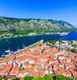 aerial view overlooking Kotor