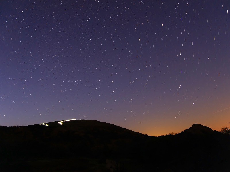 Stars over Enchanted Rock