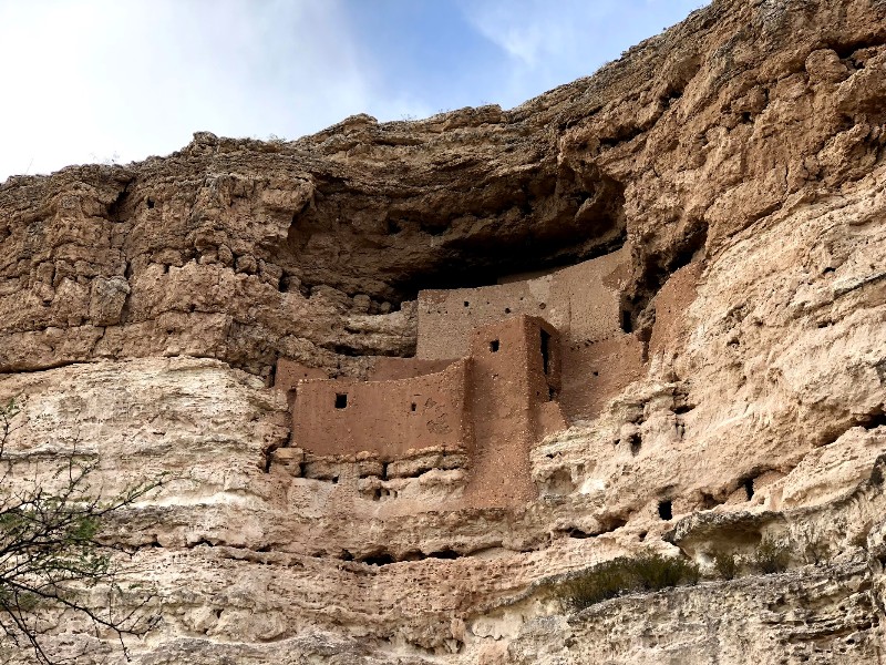 A look at Montezuma Castle National Monument from down below