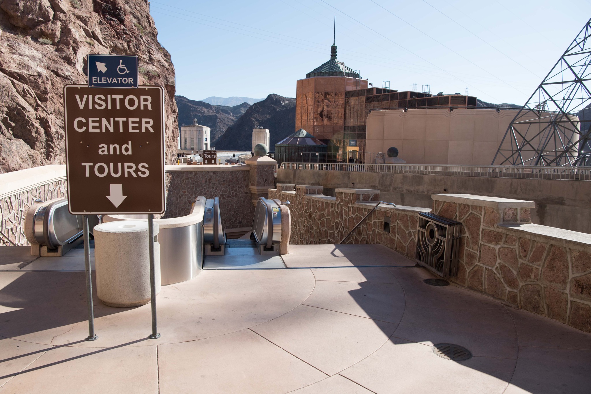 Visitor Center and Monument Plaza at Hoover Dam