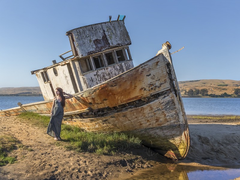 Shipwreck near Point Reyes National Seashore
