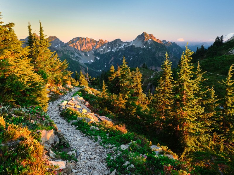 The Beautiful Pacific Crest Trail Near Snoqualmie Pass