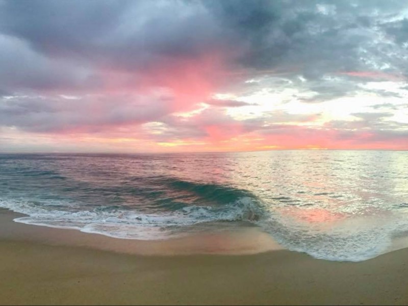 sunset over Todos Santos Beach, Baja California Sur, Mexico