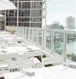 outdoor dining at WET Deck at W Miami