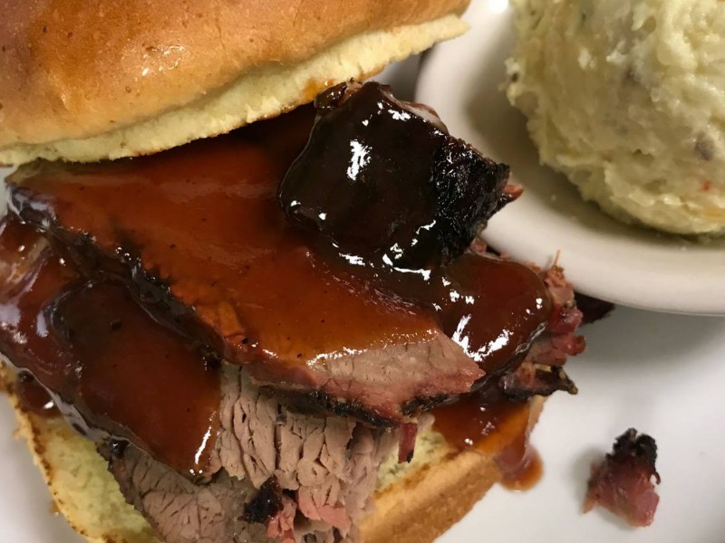 Brisket Sandwich at Bubba's BBQ