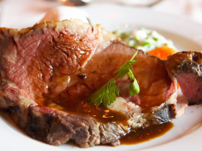 Prime rib at Wyoming's Rib & Chop House-Sheridan