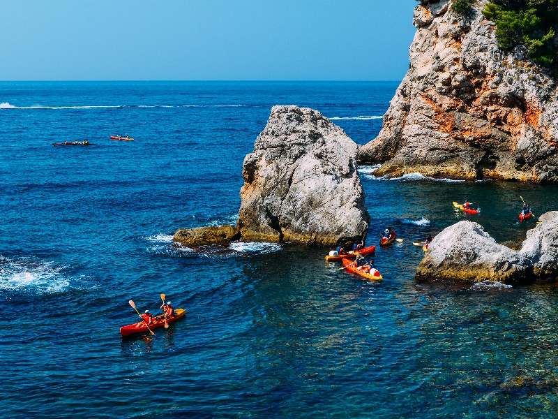 sea kayaking in Croatia