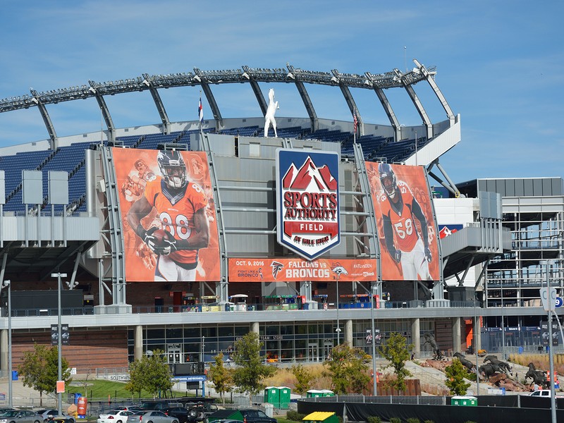 Sports Authority Field at Mile High Stadium is the home of the Denver Broncos NFL football team