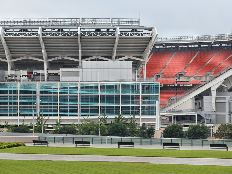 FirstEnergy Stadium exterior view in Cleveland