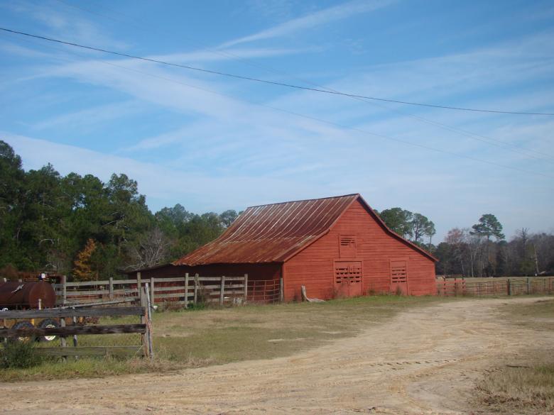 Red Barn along Enduring Farmlands Scenic Byway