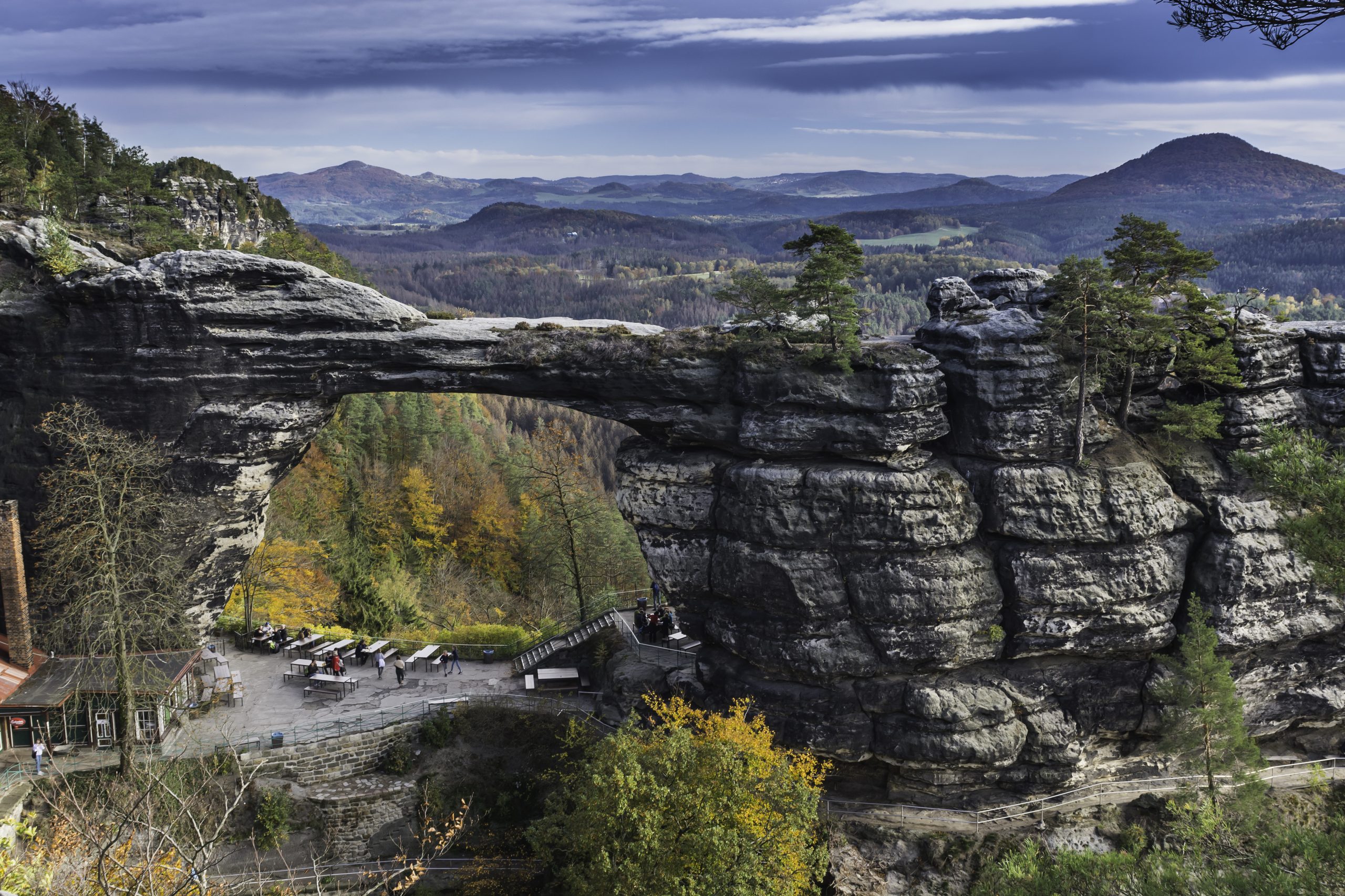 Pravcicka gate in Hrensko National Park, Bohemian Switzerland National Park