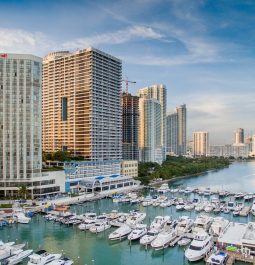 aerial view of Miami Marriott Biscayne Bay