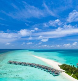 overwater bungalows at Kuramathi Island Resort