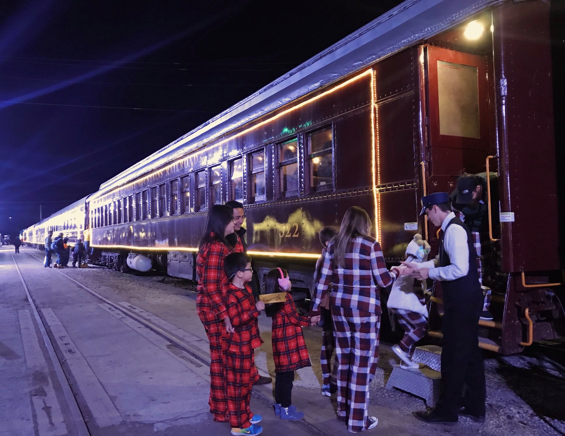 Polar Express Train Ride on Great Smoky Mountains Railroad