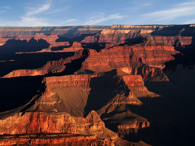 The Grand Canyon is a massive 277 miles long, 18 miles wide and 1 mile deep.