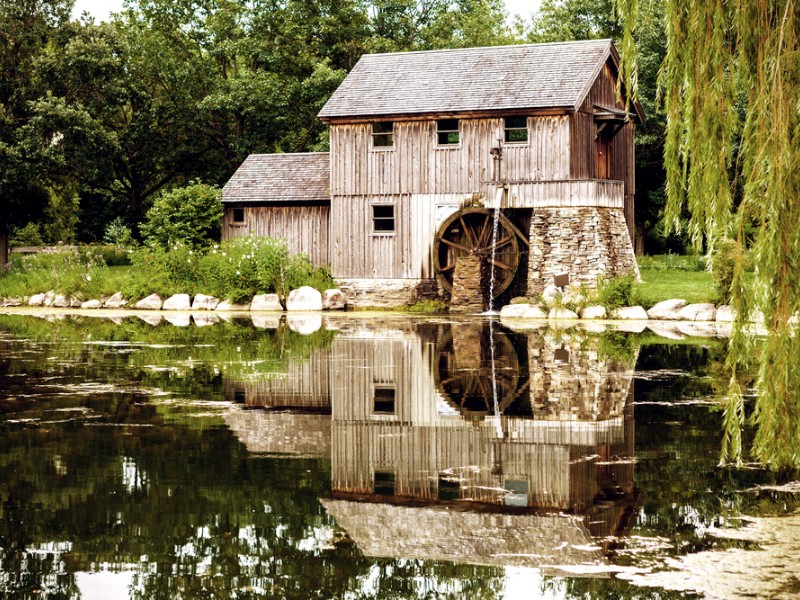 Replica of Water Powered Machine Shop in Rockford Illinois 