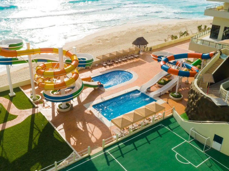 water park at Crown Paradise Club Cancun,  Mexico