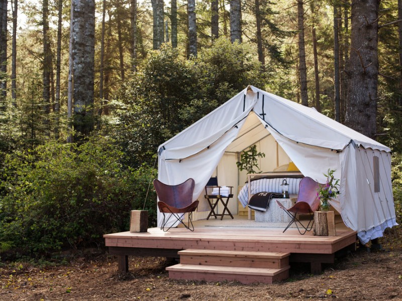 Classic tent at Mendocino Grove Tent Camp