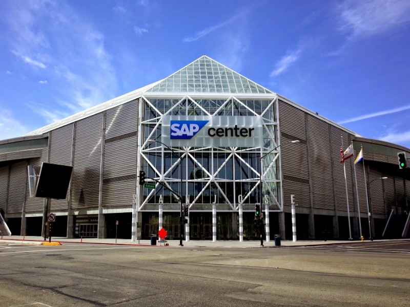 SAP Center, home of the San Jose Sharks, San Jose, CA