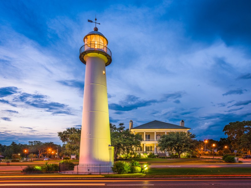 Lighthouse at Biloxi, Mississippi