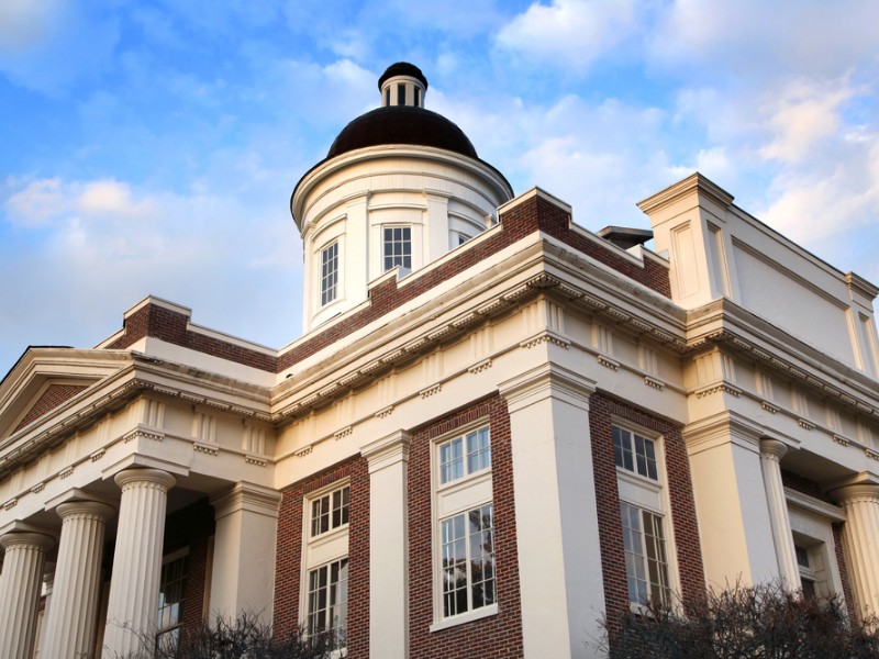 Historic Madison county courthouse in Canton