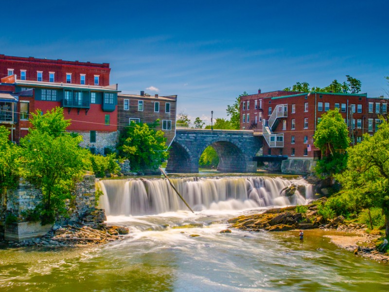 Otter Creek Falls in Middlebury