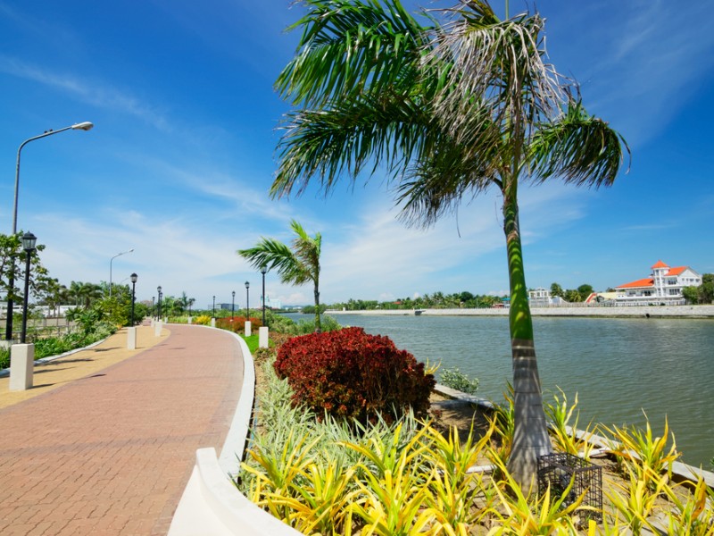 Iloilo River Esplanade - a popular landmark in Iloilo City