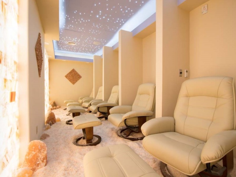 Salt therapy room at Kalahari Resorts (Sandusky, OH)