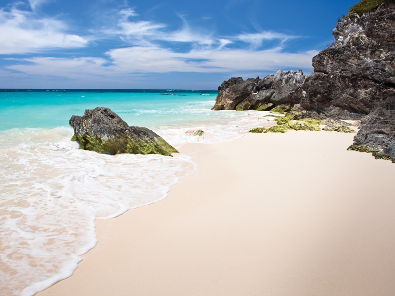 Pristine beaches dotted with interesting rock formations.