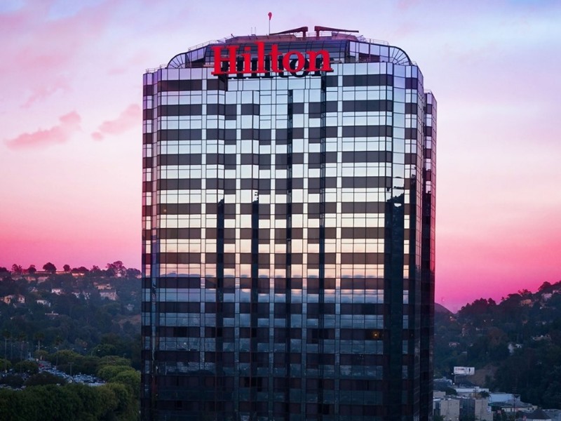 Hilton Los Angeles / Universal City at sunset