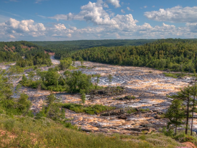 Jay Cooke State Park is on the St. Louis River south of Duluth 