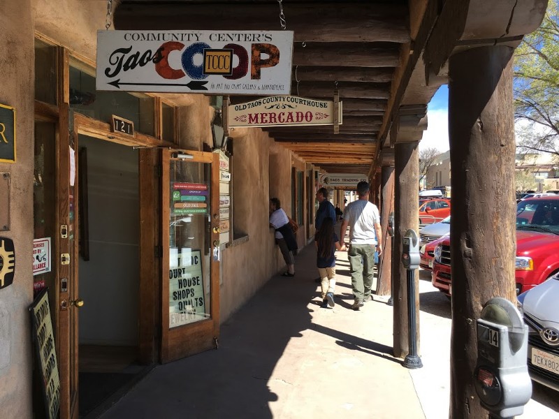 Shopping in downtown Taos