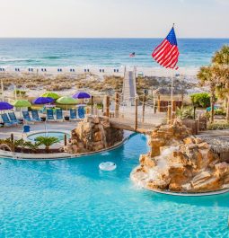 outdoor pool at Holiday Inn Resort Pensacola Beach Gulf Front