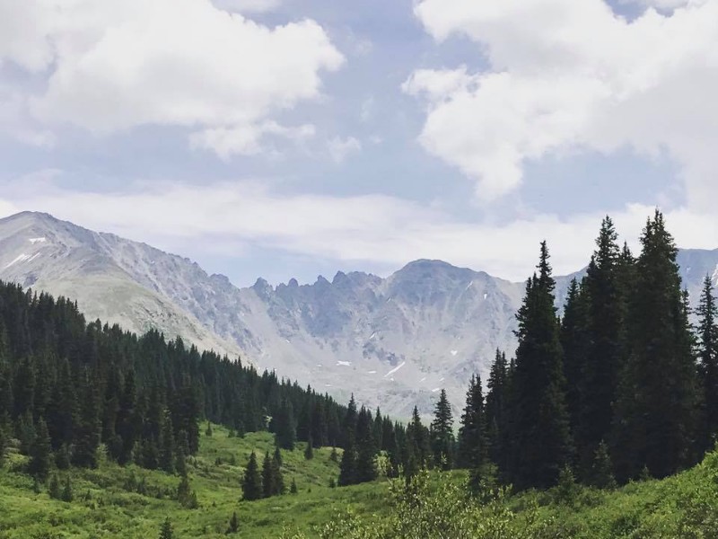 Beautiful Rocky Mountains surrounding Leadville, Colorado