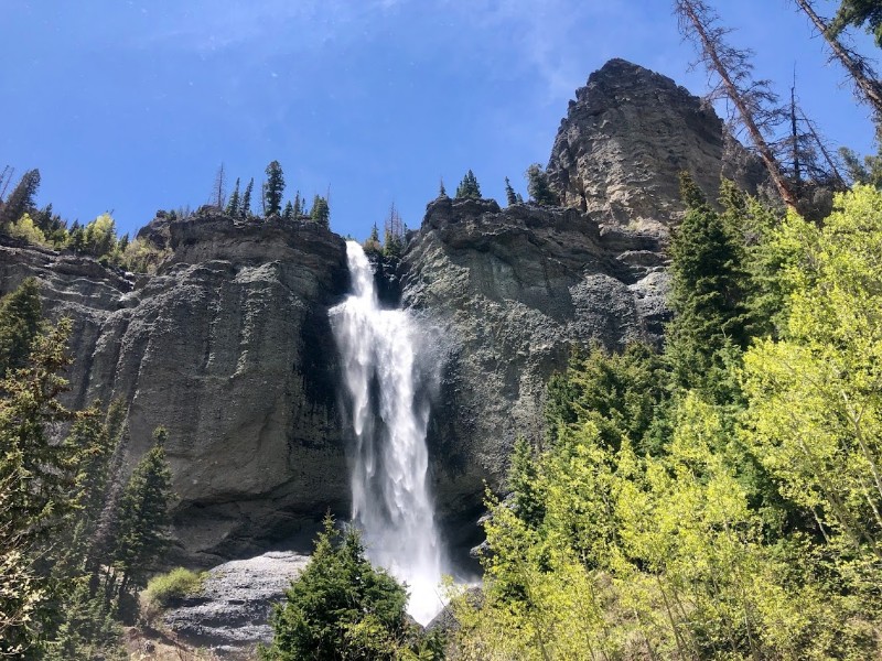 Fourmile Falls on a hike