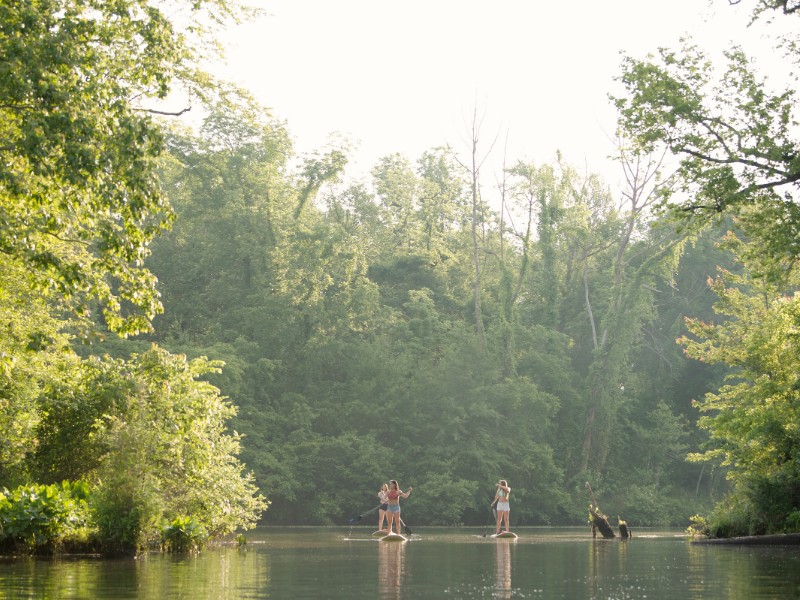 Out on the water at Bettys Branch 