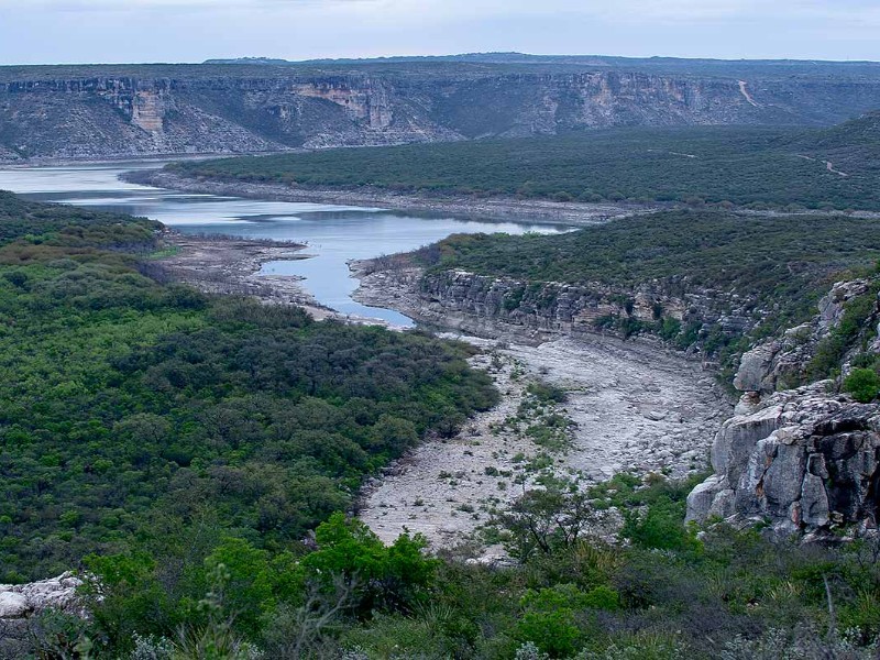 Devils River State Natural Area features scenic canyons.