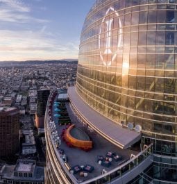 view of rooftop deck at hotel in downtown los angeles