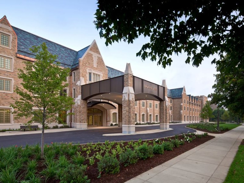 Exterior of Morris Inn at the University of Notre Dame