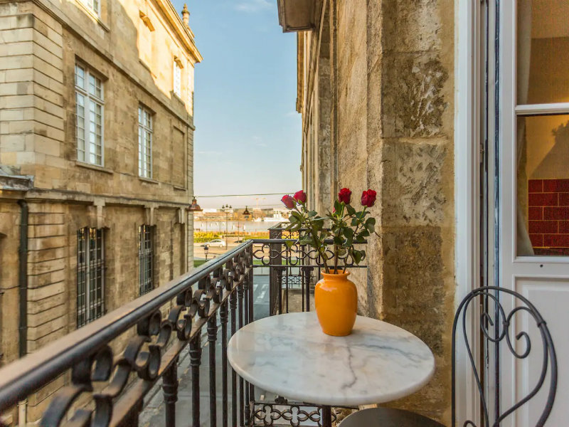 Balcony with street views