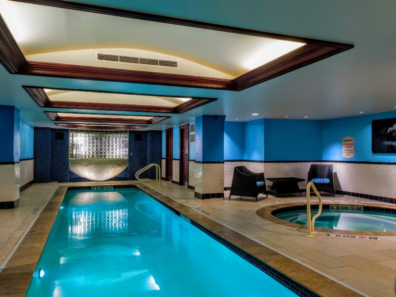 indoor pool at InterContinental Stephen F. Austin Hotel