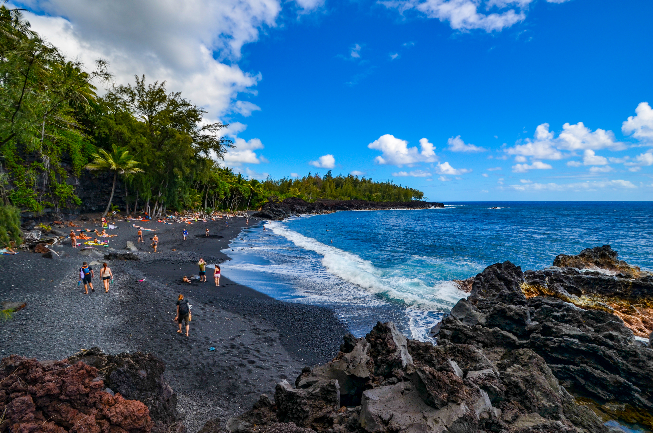 Kehena Black Sand Beach, Big Island, Hawaii