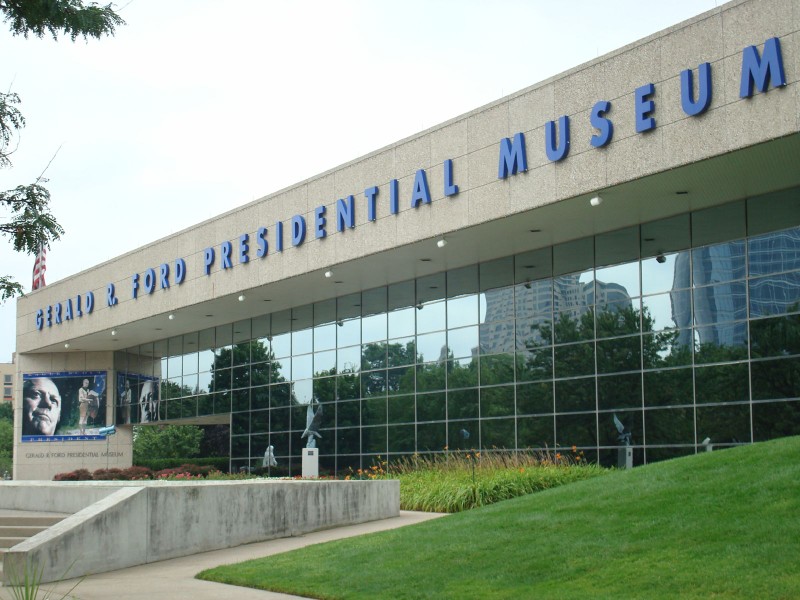 Outside President Ford's Museum